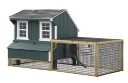 CS46 - 4x6 Chicken coop w/caged in pen area