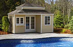 12’ x 16’ Hip style pool house