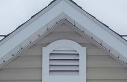 Large wood gable vents